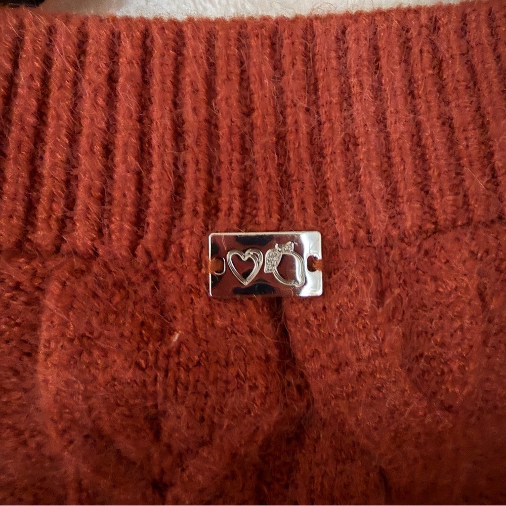 For Love And Lemons Lydia Cardigan Sienna Terracotta sweater top Revolve L - Picture 8 of 8